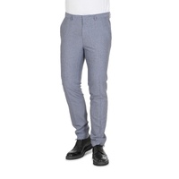 Hugo Boss Men's Light Blue Wool Blend Trousers in Sky blue