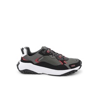 Hugo Boss Men's Green Silk Sneakers with Rubber Sole in Green