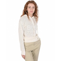Hugo Boss Women's Cotton and Silk Womens Sweater in White