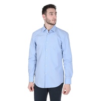 Hugo Boss Men's Light Blue Cotton Shirt in Sky blue