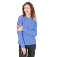 Hugo Boss Women's Cotton Light Blue Sweater in Sky blue