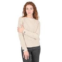 Hugo Boss Women's Cotton Womens Sweater in Naturale