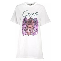 Cavalli Class Women's White Cotton Dress