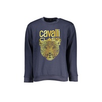 Cavalli Class Men's Blue Cotton Sweater