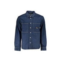 Calvin Klein Men's Blue Cotton Jacket