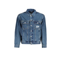 Calvin Klein Men's Blue Cotton Jacket