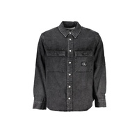 Calvin Klein Men's Black Cotton Shirt