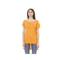 Just Cavalli Women's Orange Cotton Tops & T-Shirt