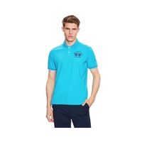 La Martina Men's Light Blue Cotton Polo Shirt