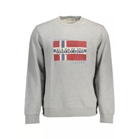 Napapijri Men's Gray Cotton Sweater