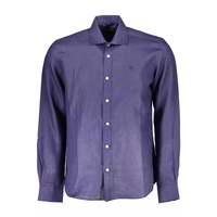 North Sails Men's Blue Linen Shirt