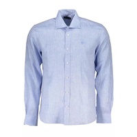 North Sails Men's Light Blue Linen Shirt