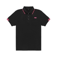 Refrigiwear Men's Black Cotton Polo Shirt