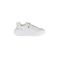 Tommy Hilfiger Women's White Polyester Sneaker 