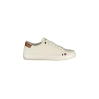 Tommy Hilfiger Men's White Polyester Sneaker