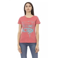 Trussardi Action Women's Pink Cotton Tops & T-Shirt