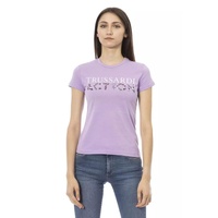 Trussardi Action Women's Purple Cotton Tops & T-Shirt