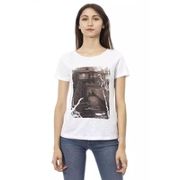 Trussardi Action Women's White Cotton Tops & T-Shirt