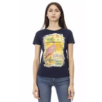 Trussardi Action Women's Blue Cotton Tops & T-Shirt