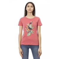 Trussardi Action Women's Pink Cotton Tops & T-Shirt