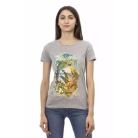 Trussardi Action Women's Gray Cotton Tops & T-Shirt