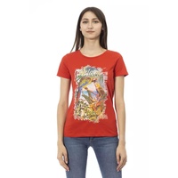 Trussardi Action Women's Red Cotton Tops & T-Shirt