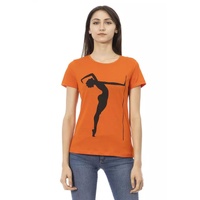 Trussardi Action Women's Orange Cotton Tops & T-Shirt