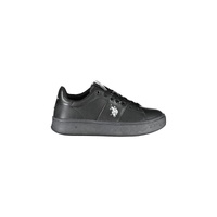 US POLO ASSN Women's Black Polyester Sneaker