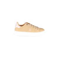 US POLO ASSN Women's Beige Polyester Sneaker