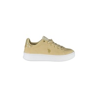 US POLO ASSN Women's Beige Polyester Sneaker