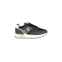US POLO ASSN Women's Black Polyester Sneaker