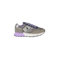 US POLO ASSN Women's Gray Polyester Sneaker 