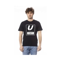 Ungaro Sport Men's Sleek Black Cotton Crew Neck Tee