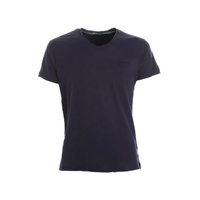 Yes Zee Men's Blue Cotton T-Shirt
