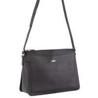 Morrissey Italian Structured Leather Cross Body Handbag Tote Bag (MO3162)