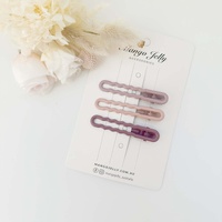 MANGO JELLY Gloss Glaze Wavy Hair Clipsatte - One Pack