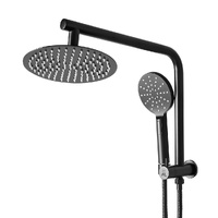 High Pressure Shower Head Set Rain Round
