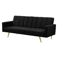 Sofa Bed Convertible Velvet Lounge Recliner Couch Sleeper 3 Seater