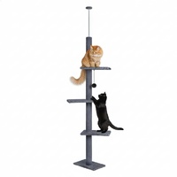 CARLA HOME Floor to Ceiling Cat Tree Tower with Adjustable Height 230-286cm for Indoor Cats Cat Trees Range 2