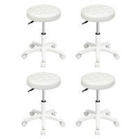 4x Rolling Bar Stool Swivel Salon SPA Chair