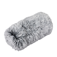 Replaceable Pet Bed Cover Plush Charcoal