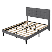 Bed Frame Upholstered Platform Mattress Base King Bed Frames Range 2