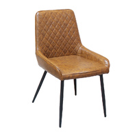 Dining Chairs Padded Seat PU Faux Leather