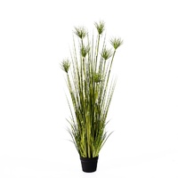 Artificial Indoor Potted Papyrus Plant Tree Artificial Simulation Decorative Green
