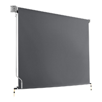 Retractable Straight Drop Roll Down Awning Garden Patio Screen