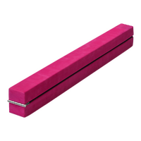 2.2m Gymnastics Folding Balance Beam Synthetic Suede