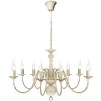 Antique Metal Chandelier 8 E14 Bulbs