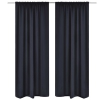 2 pcs Slot-Headed Blackout Curtains 135 by 245 cm