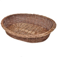 Willow Dog Basket Pet Bed Natural