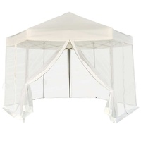 Hexagonal Pop-Up Marquee with 6 Sidewalls 3.6 by 3.1 m